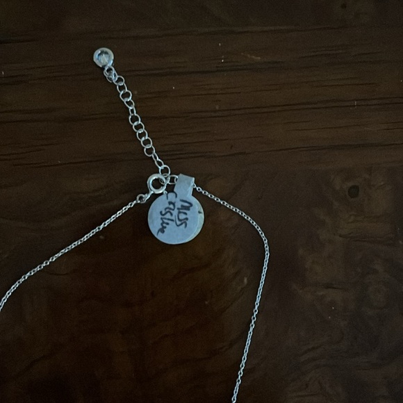 Crislu sterling silver with pink cz bezel set necklace. - Picture 8 of 8